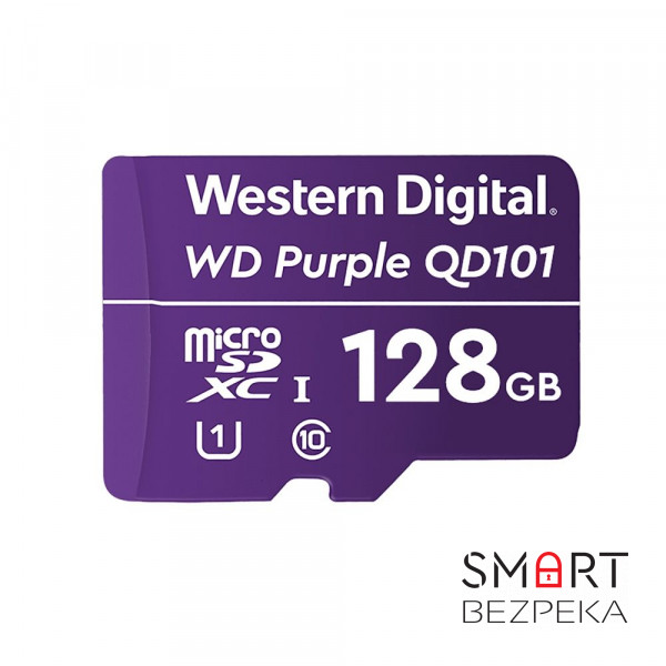 Карта памяти Western Digital MICRO SDXC 128GB UHS-I WDD128G1P0C WDC специализированная для видеонаблюдения