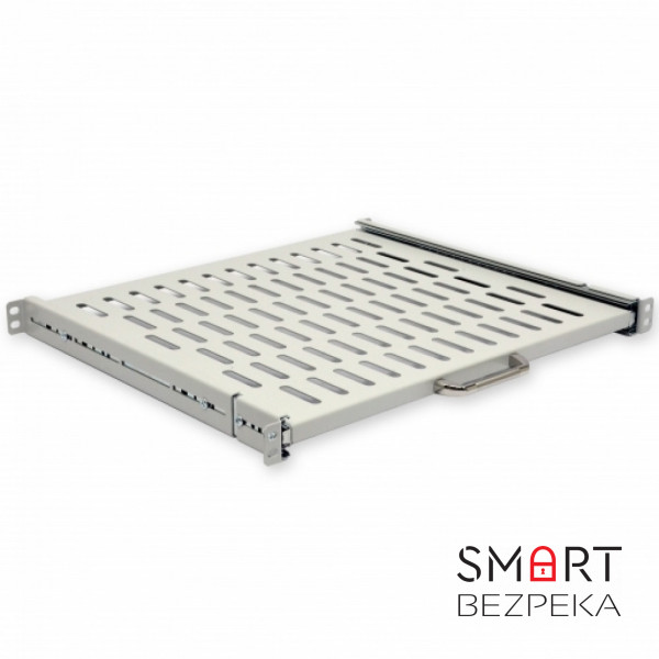 Полиця висувна 19" CMS UA-SHSL-400G 1U 400 мм, сіра