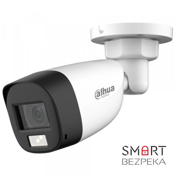 HDCVI відеокамера 5 Мп Dahua DH-HAC-HFW1500CLP-IL-A (2.8 мм) з подвійним підсвічуванням для системи відеонагляду