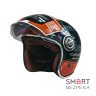 Мотошолом відкритий Beon B-108A ABS SUPER SPORT SHINY BLACK/ORANGE (глянець чорний/помаранчевий), розмір L
