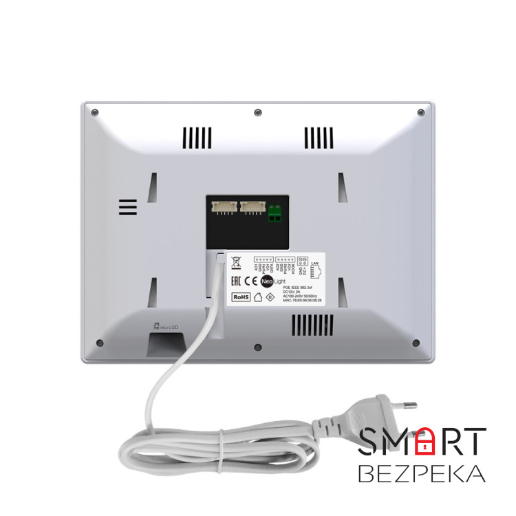 Комплект Neolight ALPHA Hybrid HD KIT Graphite: гибридный видеодомофон 8" с Wi-Fi и 2 Мп видеопанель