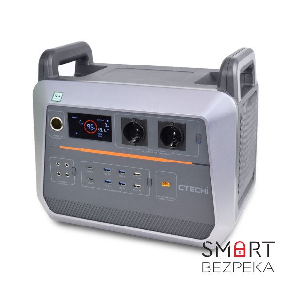 Зарядна станція CTECHI ST2000 потужністю 2000W/1536Wh