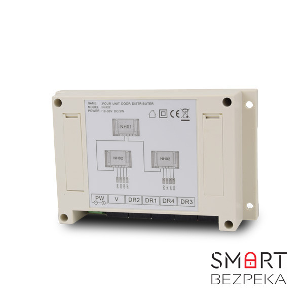 Комутатор 4 панелей виклику  Tantos TS-NH2