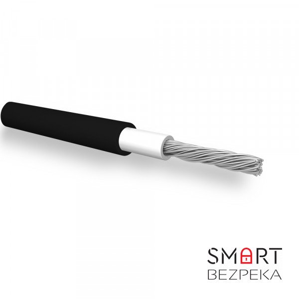 Кабель Одескабель H1Z2Z2-K 1*6 black бухта 100 м  гнучкий безгалогенний фотовольтаїчний для сонячних електростанцій