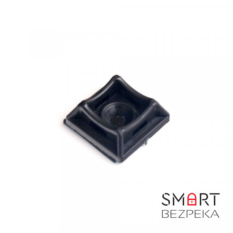 Площадка для стяжки Relfix самоклеящаяся универсальная 20 x 20 мм (50 шт/уп) черная