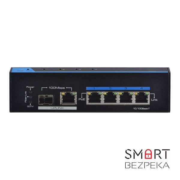 PoE-комутатор FoxGate S6004-ES-I 6-портовий некерований