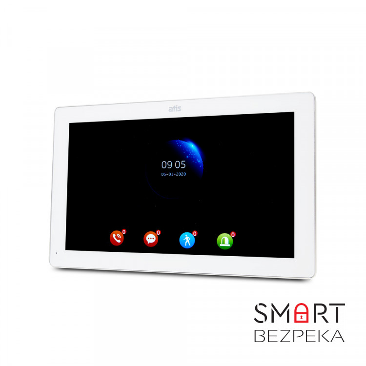 Комплект видеодомофона ATIS AD-1070FHD/T White с поддержкой Tuya Smart + AT-400FHD Silver