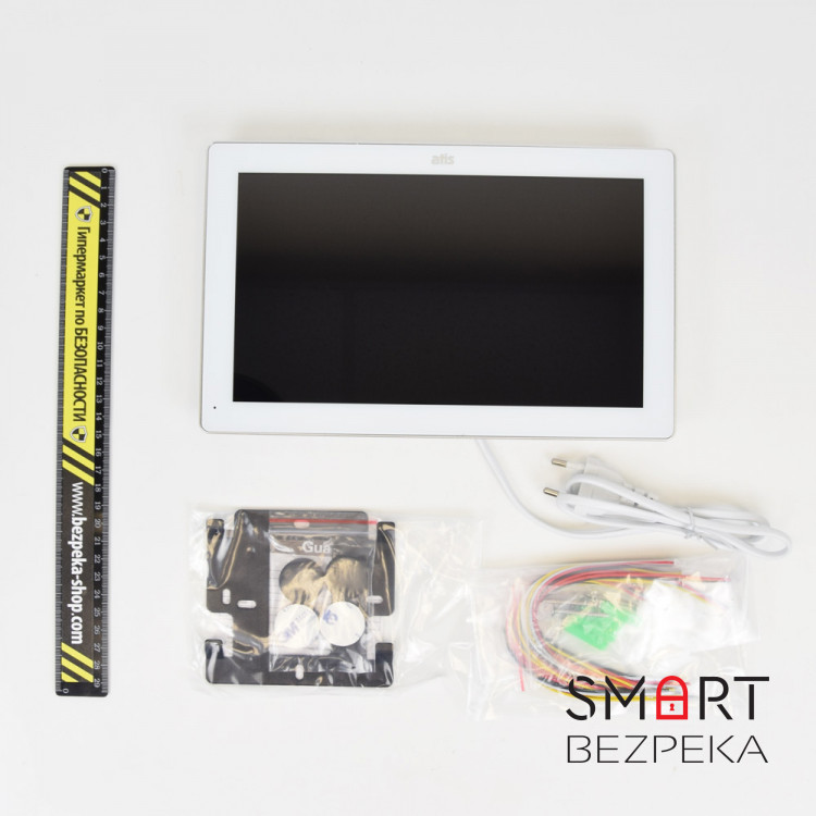 Комплект видеодомофона ATIS AD-1070FHD/T White с поддержкой Tuya Smart + AT-400FHD Silver