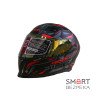 Мотошолом інтеграл Beon TECH MATT BLACK/RED (матовий чорний/червоний) розмір ХL