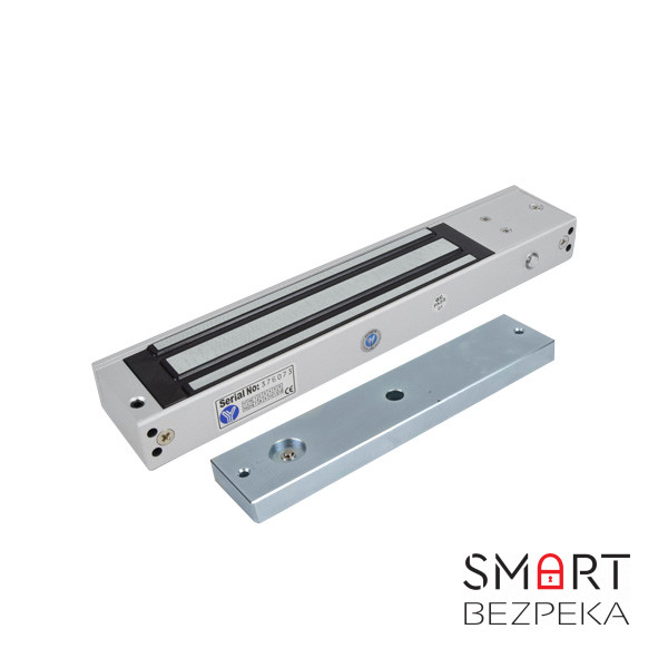 Електромагнітний замок Yli Electronic YM-280N(LED)-DS зі світловою індикацією, датчиком стану замка і дверей для системи контролю доступу