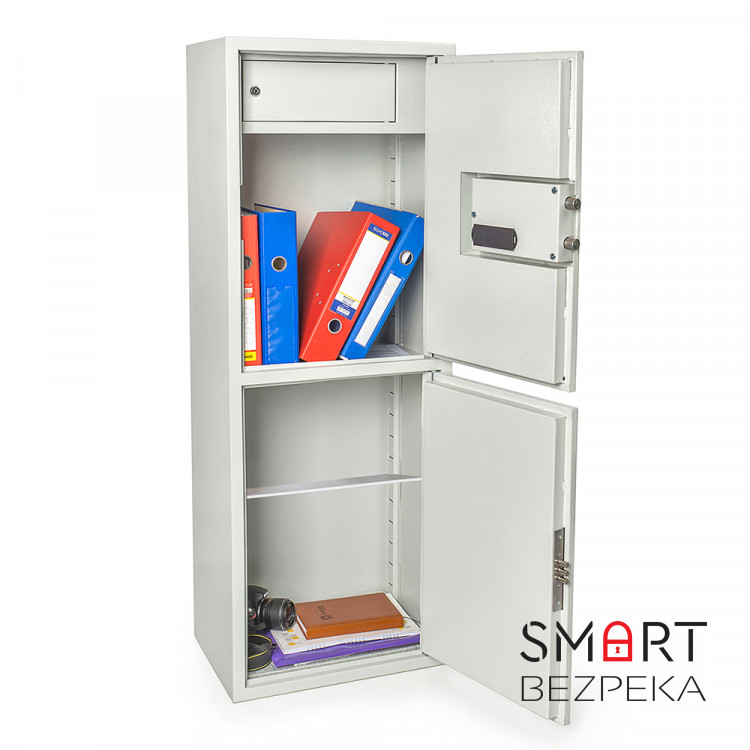 Сейф офісний Ferocon БЛ-127К1Е1.Т1.П2.7035 з електронним і ключовим замком