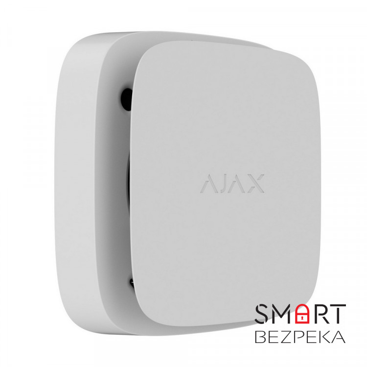 Бездротовий пожежний датчик Ajax FireProtect 2 SB white з сенсорами диму і температури з вбудованими батареями
