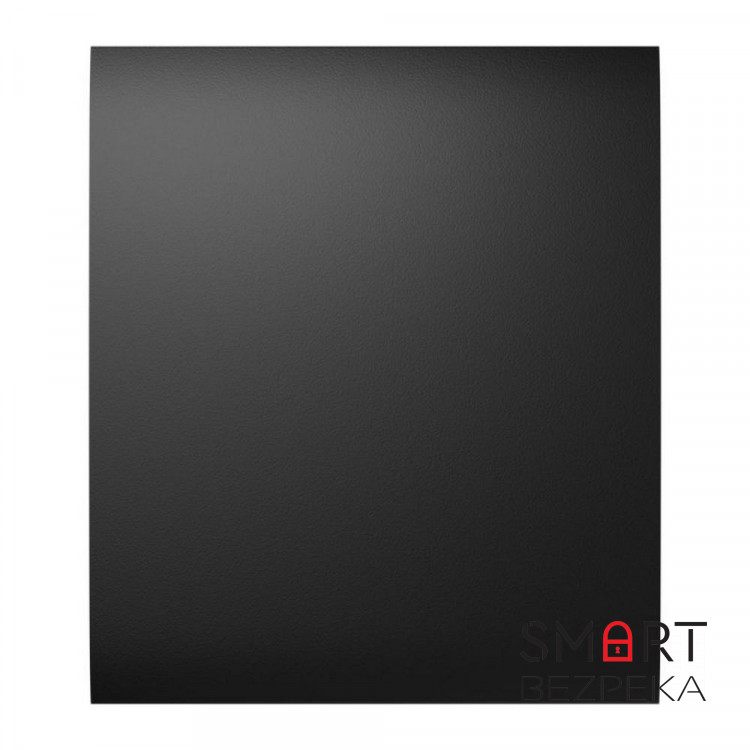 Кнопка Ajax CenterButton (1-gang/2-way) black для одноклавішного або прохідного вимикача