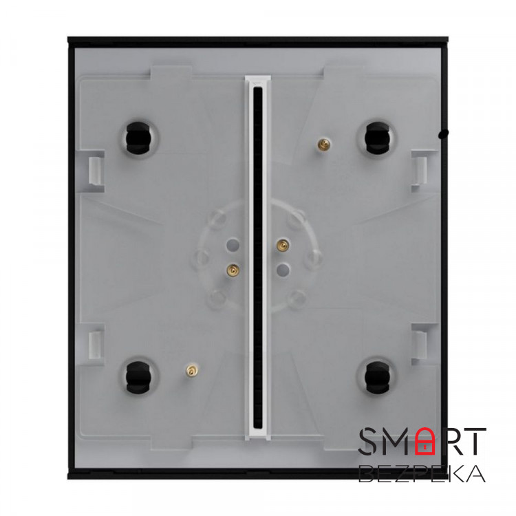 Кнопка Ajax CenterButton (1-gang/2-way) black для одноклавішного або прохідного вимикача