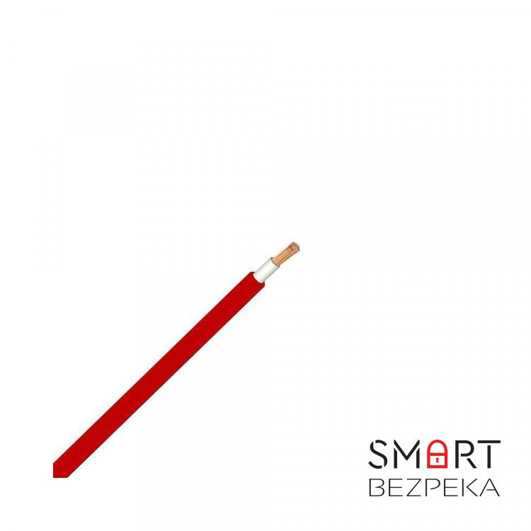 Кабель Одескабель H1Z2Z2-K 1*4 red бухта 100 м гнучкий безгалогенний фотовольтаїчний для сонячних електростанцій
