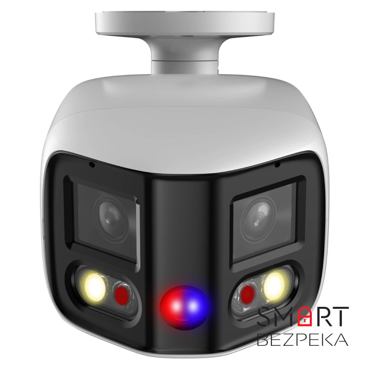 IP-видеокамера 2*4Мп Dahua DH-IPC-PFW3849S-A180-AS-PV (2.8 мм) с двойным объективом и подсветкой