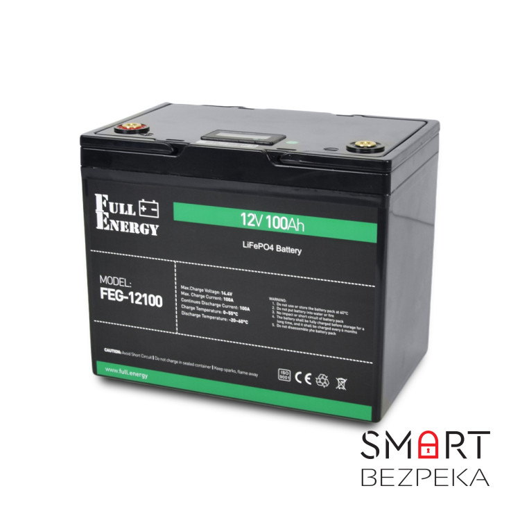 Аккумулятор LiFePO4 (литий железо фосфатный) 12В 100А·ч Full Energy FEG-12100