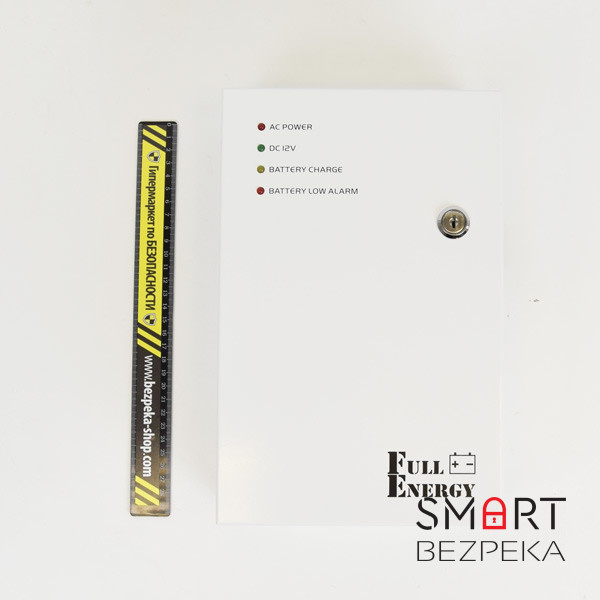Блок безперебійного живлення Full Energy BBG-125-L для відеоспостереження 12В, 5А, під 18Аг акумулятор