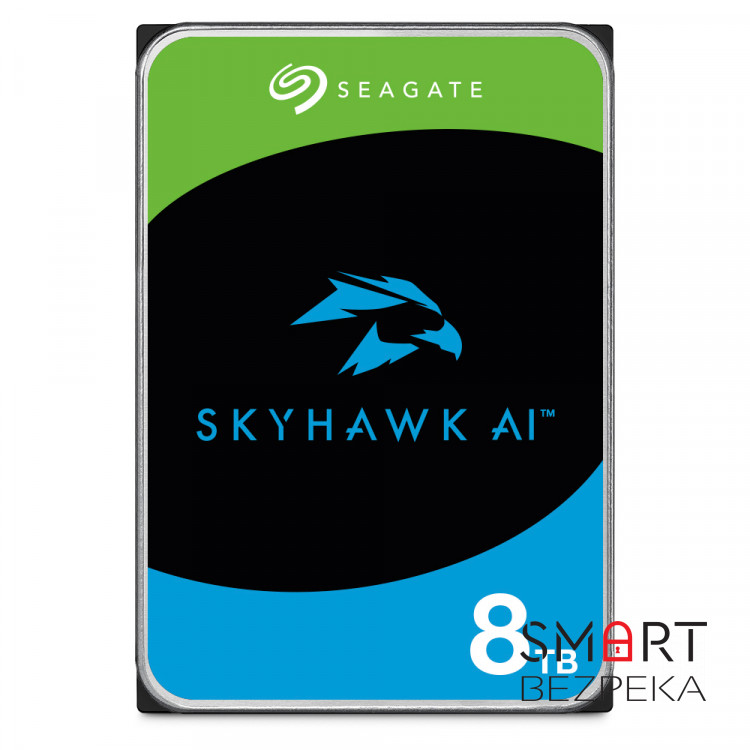 Жорсткий диск 8TB Seagate SkyHawk AI ST8000VE001 для відеоспостереження