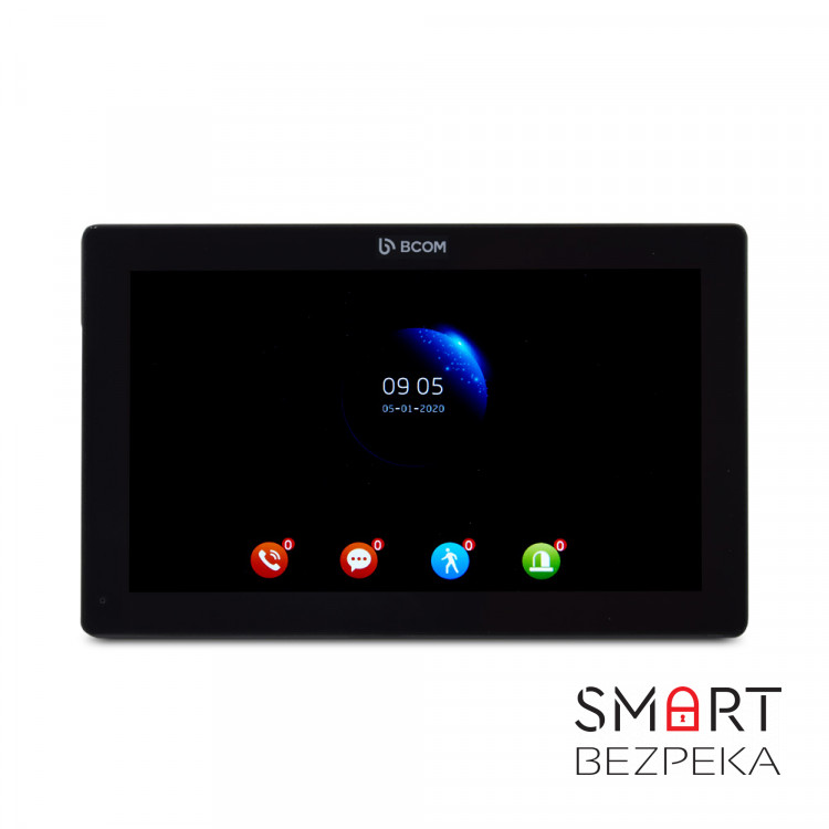 Видеодомофон 10" BCOM BD-1070FHD/T Black с поддержкой Tuya Smart
