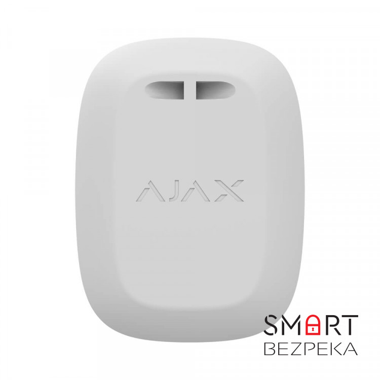 Беспроводная экстренная кнопка Ajax DoubleButton white с защитой от случайных нажатий