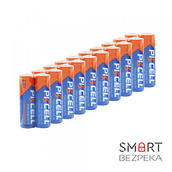 Комплект з 20 батарейок PKCELL Ultra Alkaline AA LR6 1.5V по 2шт./плівка