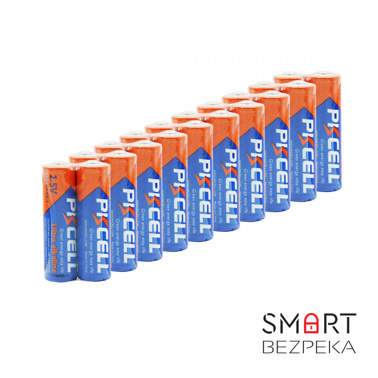 Комплект из 20 батареек PKCELL Ultra Alkaline AA LR6 1.5V по 2шт./пленка