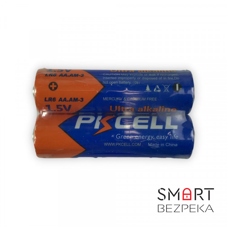 Комплект з 20 батарейок PKCELL Ultra Alkaline AA LR6 1.5V по 2шт./плівка