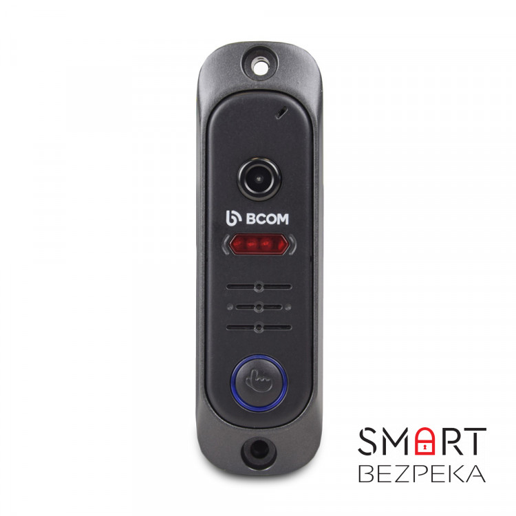 Комплект відеодомофона BCOM BD-480M Black Kit: відеодомофон 4" і відеопанель