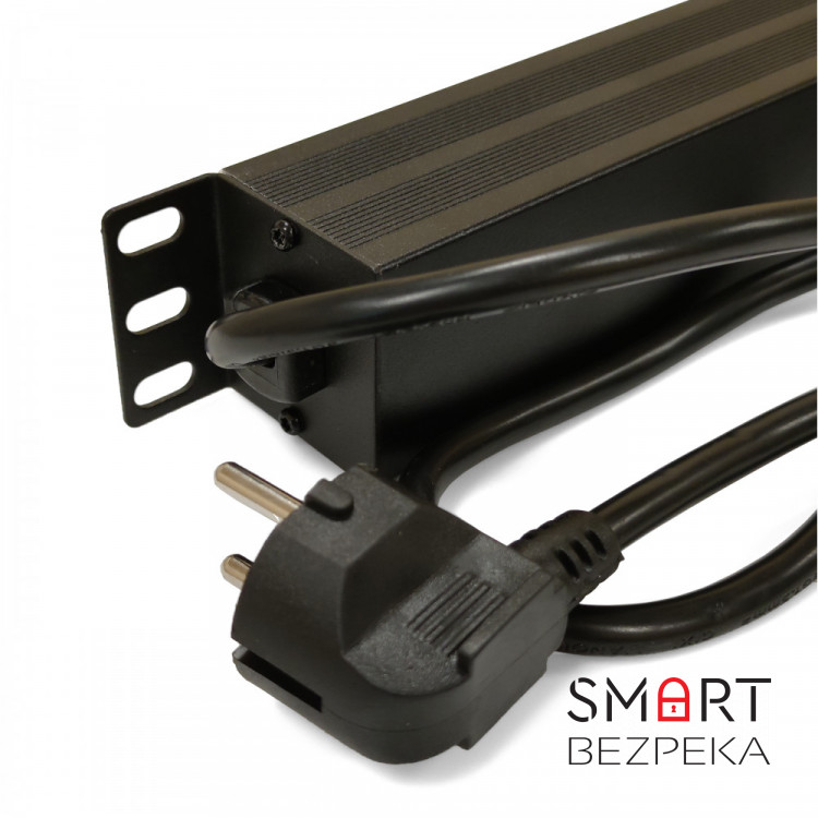 Сетевой фильтр Kingda (KD-GER(16)N1008WKPDY30W19A) черный, 8 розеток с выключателем, длина кабеля 1.8 м