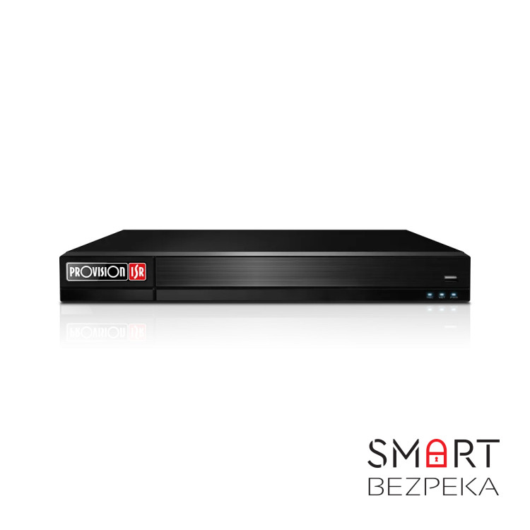 IP-видеорегистратор 16-канальный Provision-ISR NVR8-16400AN(1U)-V2 с AI видеоаналитикой для систем видеонаблюдения