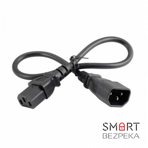 Шнур живлення Kingda С13-C14, 0.3 м, 0.75 мм² (PC6063-0.3m)