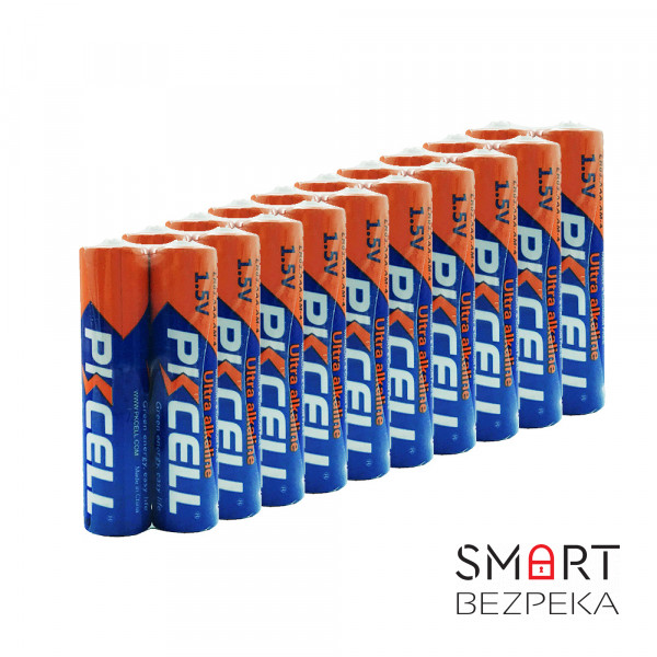 Комплект з 20 батарейок PKCELL Ultra Alkaline AAA LR03 1.5V по 2шт./плівка