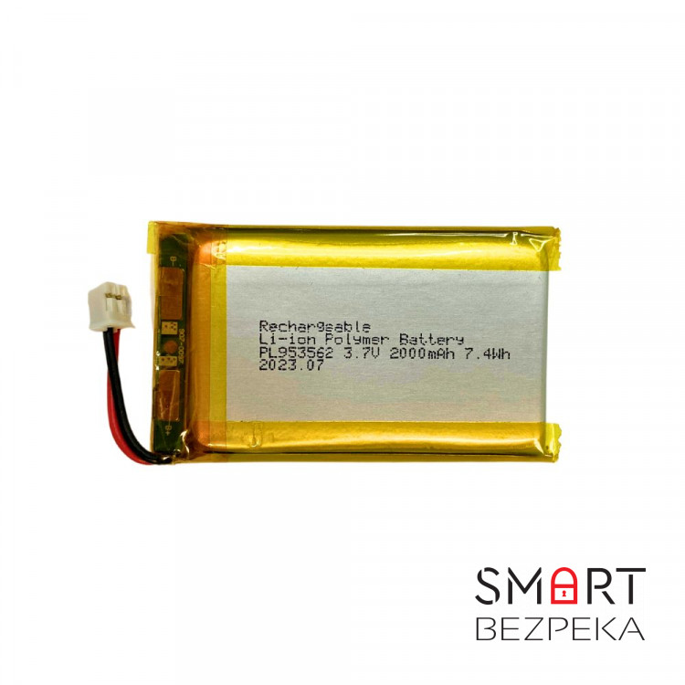 Аккумулятор для хаба Ajax 3.7 В 2000 мА·ч 7.4 Вт·ч (110-240 AC)