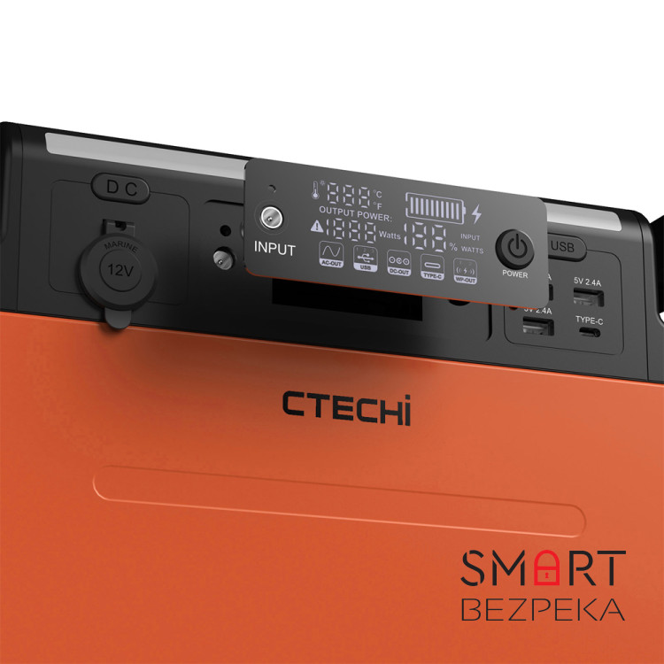 Зарядная станция CTECHi GT1500 мощностью 1500W/1210Wh