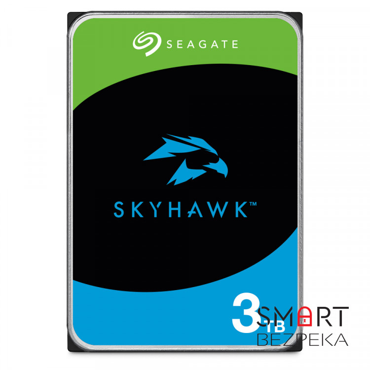 Жорсткий диск 3TB Seagate SkyHawk ST3000VX009 для відеоспостереження