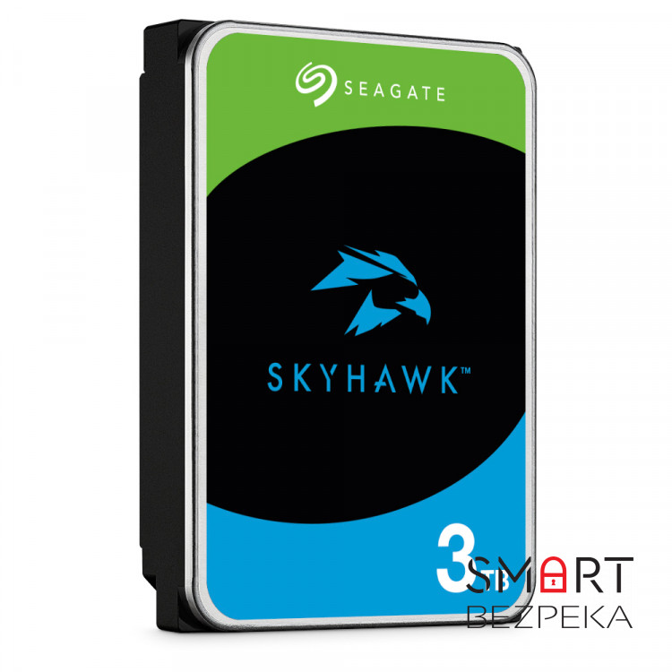 Жорсткий диск 3TB Seagate SkyHawk ST3000VX009 для відеоспостереження