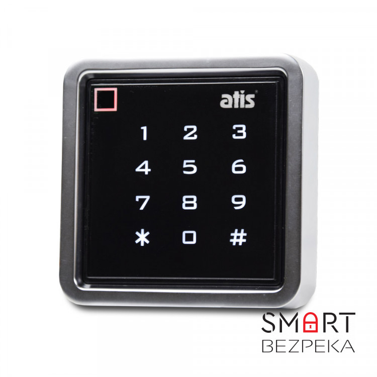 Металлическая кодовая клавиатура влагозащищенная ATIS AK-603 MF-W с сенсорными кнопками