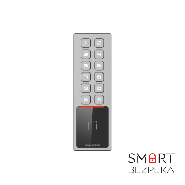 Зчитувач Mifare з клавіатурою Hikvision DS-K1T805MX