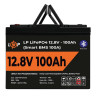 Аккумулятор LP LiFePO4 12V (12,8V) - 100 Ah (1280Wh) (Smart BMS 100А) з BT пластик