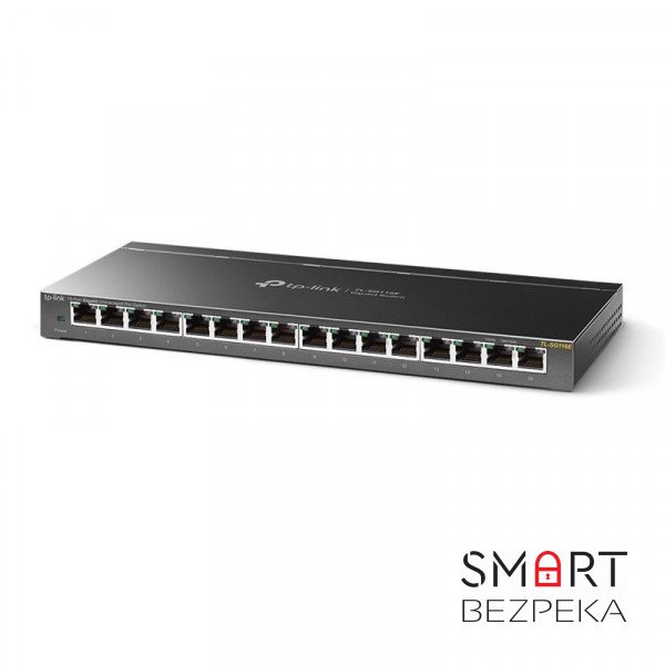 Комутатор TP-LINK TL-SG116E 16xGE EasySmart Метал. корпус