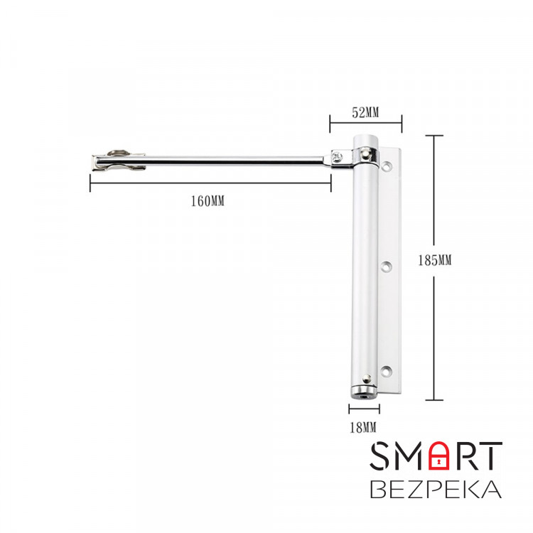 Доводчик пружинный ATIS AS-0254 White