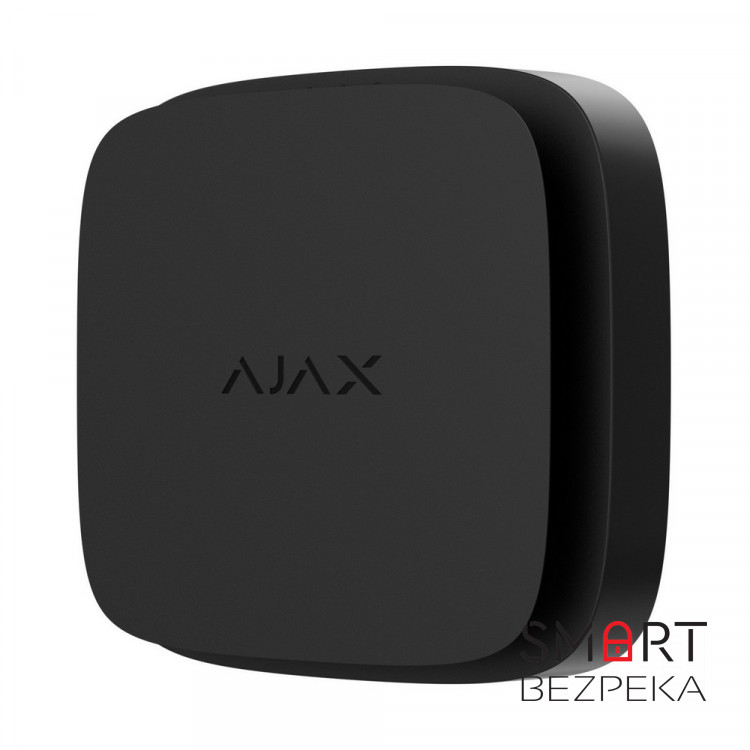 Бездротовий пожежний датчик Ajax FireProtect 2 RB black c сенсором чадного газу зі змінними батареями