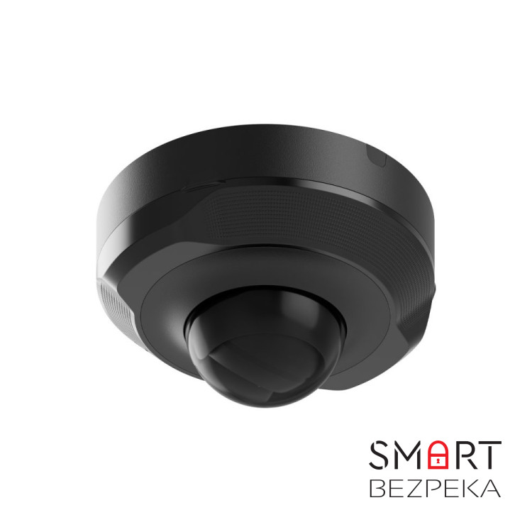 IP-видеокамера Ajax DomeCam Mini (5 Мп/2.8 мм) black, проводная с разрешением 5 Мп и углом обзора до 110°