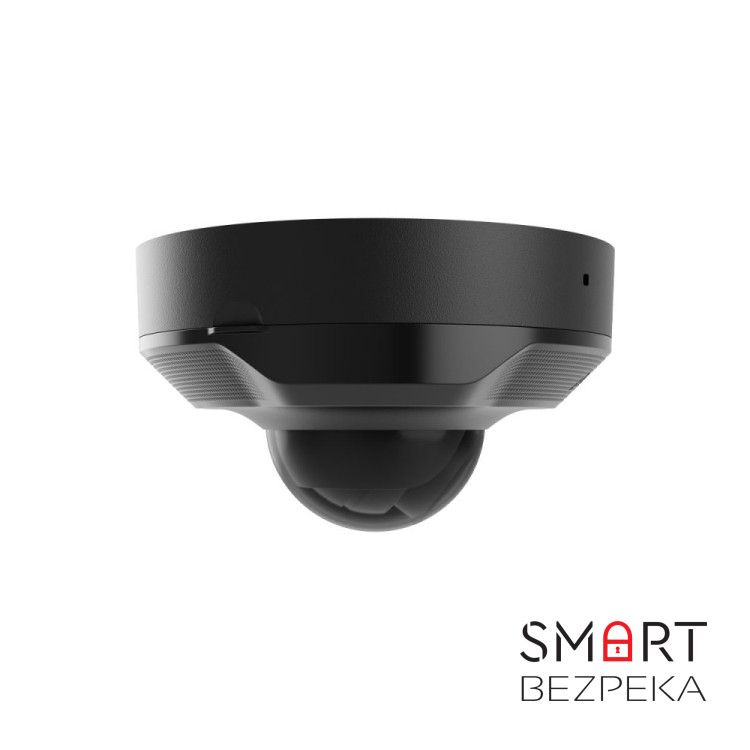 IP-видеокамера Ajax DomeCam Mini (5 Мп/2.8 мм) black, проводная с разрешением 5 Мп и углом обзора до 110°