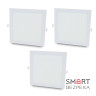 Комплект из 3-х светильников светодиодных LIGHTWELL LW-SQ-RCD-18 18 W квадрат встроенный