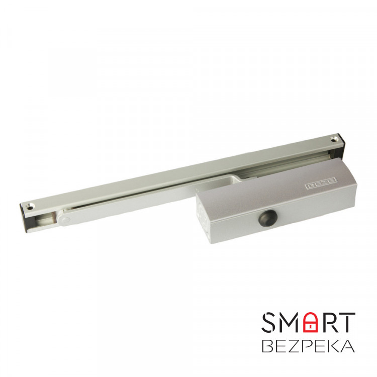 Дотягувач Geze TS-3000 VBC зі слайдовою тягою (срібло)