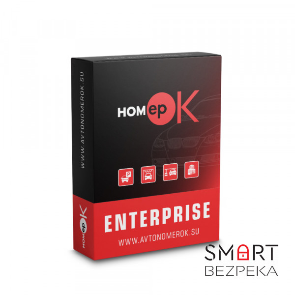 ПО для распознавания автономеров HOMEPOK Enterprise 4 канала с модулем контроля правил дорожного движения и для управления СКУД