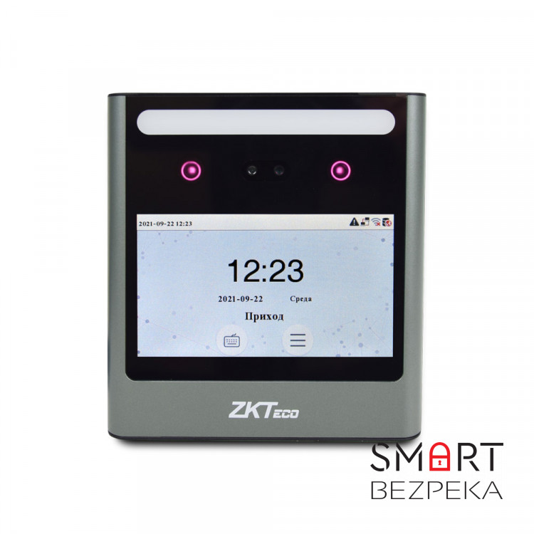 Биометрический терминал распознавания лиц со считывателем карт Mifare с Wi-Fi ZKTeco EFace10 WiFi [MF]