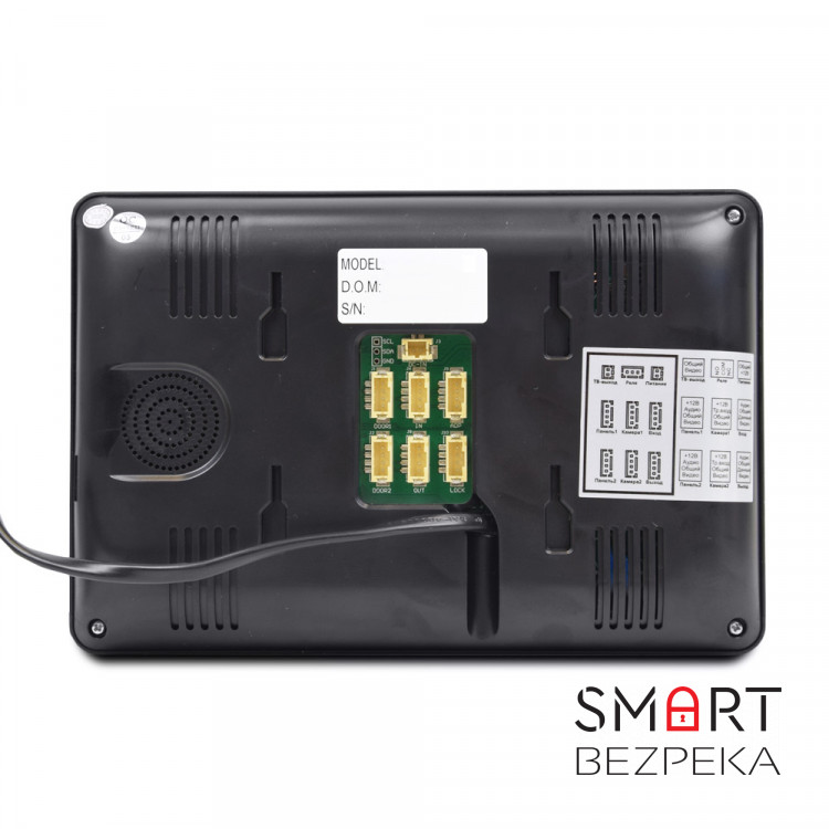 Комплект видеодомофона BCOM BD-780FHD Black Kit: видеодомофон 7" и видеопанель